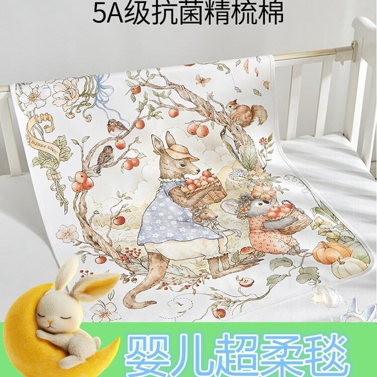 5A Antibacterial Portable Baby Blanket Can Be Spread And Covered Baby Blanket Baby Blanket Suede Cartoon - Image 2